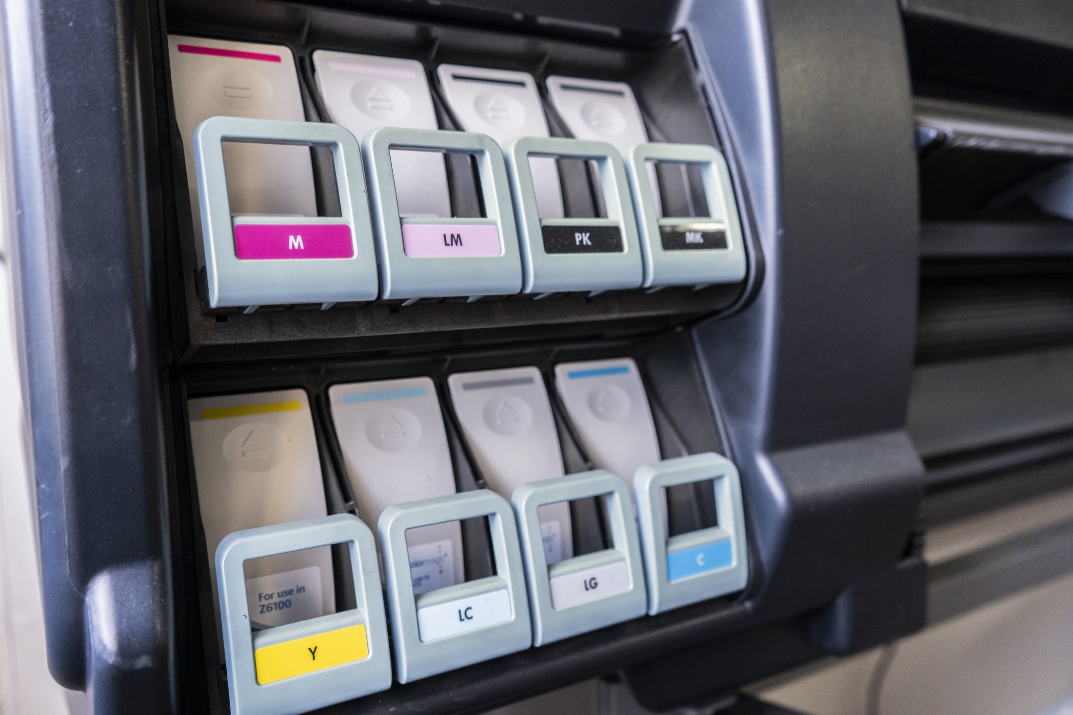 Colour inks ready for production